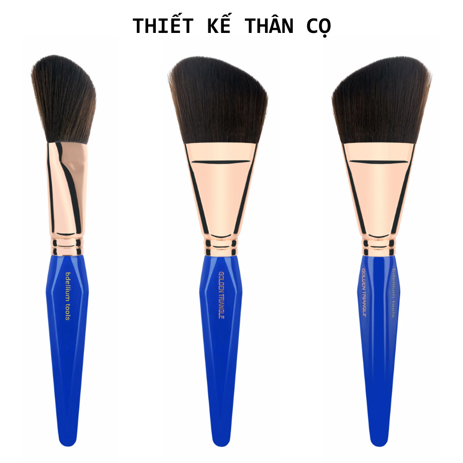Cọ Tán Phấn Phủ Đầu Xéo Tạo Khối Bdellium Tools Golden Triangle B990 Angled Face